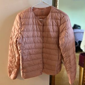 Uniqlo 💗 Ultra Light Down jacket, size S, pink puffer